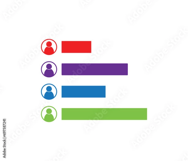 Fototapeta Exit polling icon vector illustration