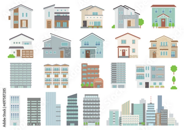 Obraz 建物イラスト