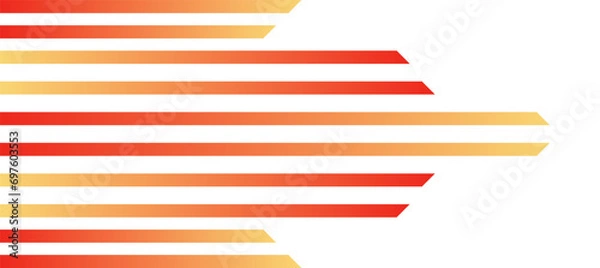 Fototapeta abstract speed arrow stripes lines orange gradient background