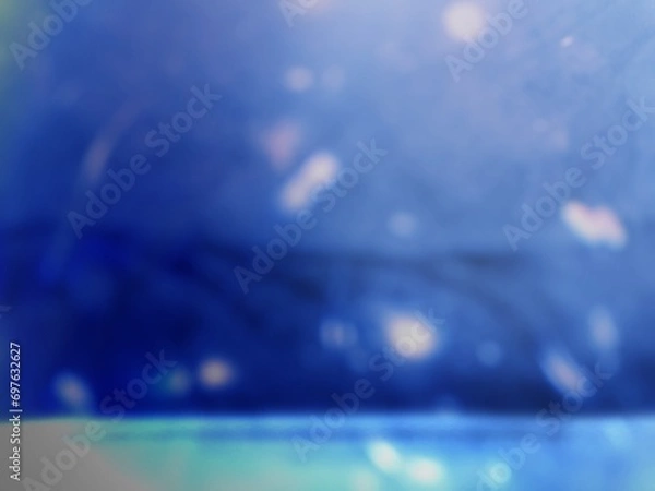 Fototapeta light blue abstract background with space blue planet and bubble shadow gradient degrade blurred design for pop art wallpaper or backdrop bokeh studio