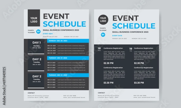 Obraz Event Schedule