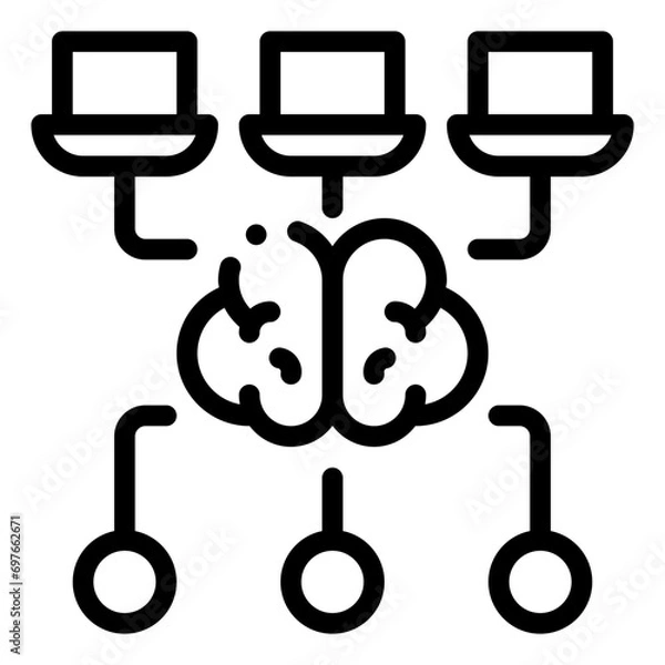 Fototapeta cloud computing icon