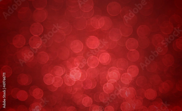Obraz Red blur bokeh backround