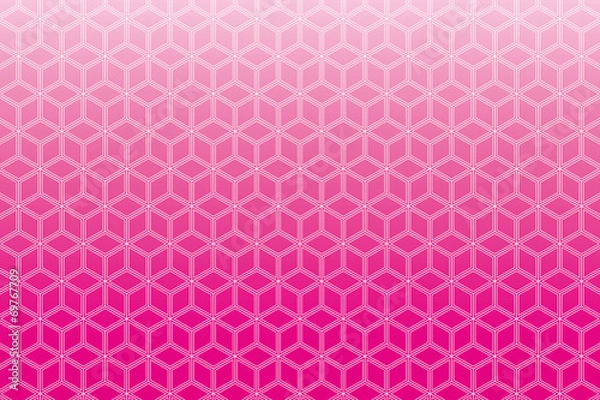 Fototapeta 背景素材壁紙（スケルトンキューブの連続）