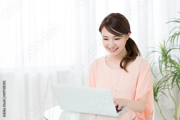 Fototapeta young asian woman lifestyle image