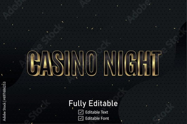 Obraz Casino game text effect 