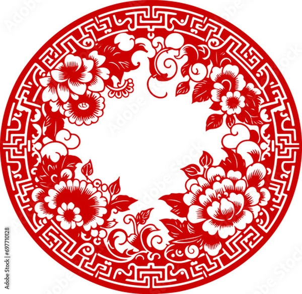 Obraz Chinese style frame 