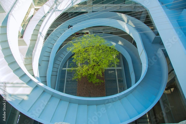 Fototapeta Green Hill, Yangpu District, Shanghai-Modern Urban Creative Architecture