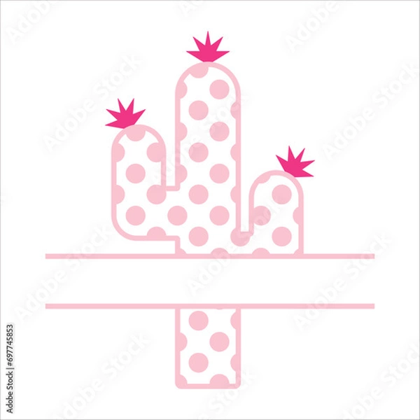 Obraz Stylish , fashionable  and awesome Cactus Love art and illustrator