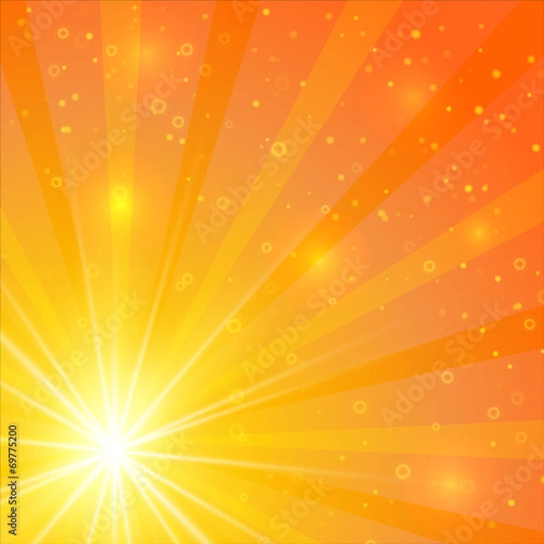 Fototapeta Abstract sunshine vector background