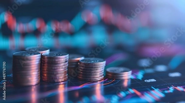 Obraz Financial Interest Rate Growth Chart