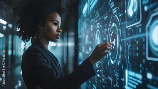 Fototapeta Cybersecurity Access Control