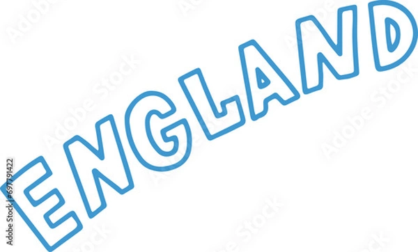 Fototapeta doodle sketch english London  United Kingdom element text