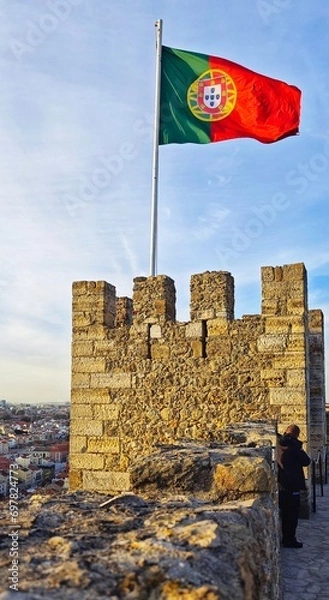 Obraz country flag on map