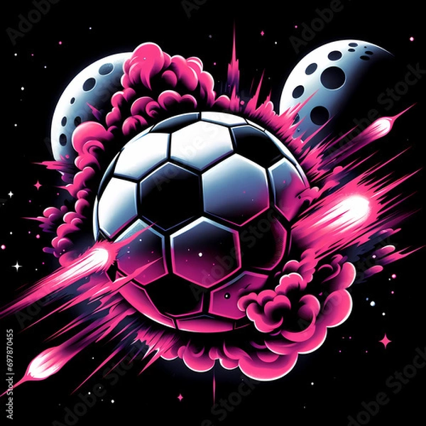 Fototapeta soccer ball background