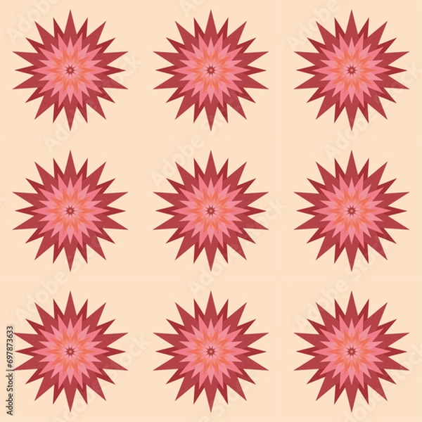 Fototapeta set of flowers