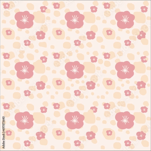Fototapeta seamless pattern with flowers