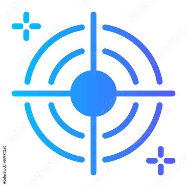 Fototapeta action gradient icon