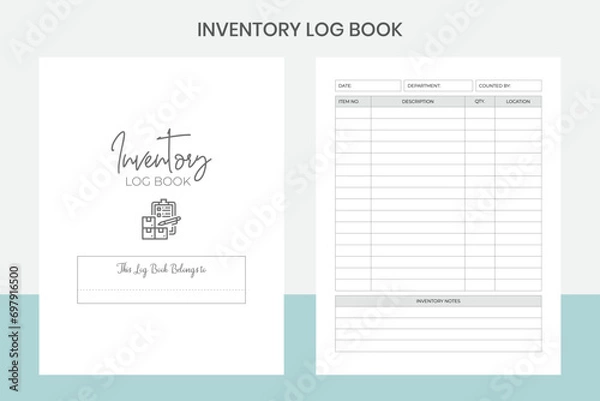 Fototapeta Inventory Log book Kdp Interior