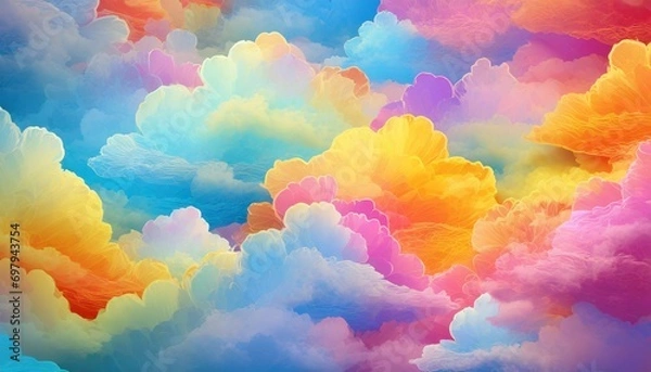 Obraz clouds in the sky,ai generated 