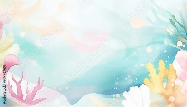 Obraz カラフルな海の中の背景