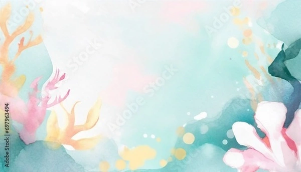 Obraz カラフルな海の中の背景