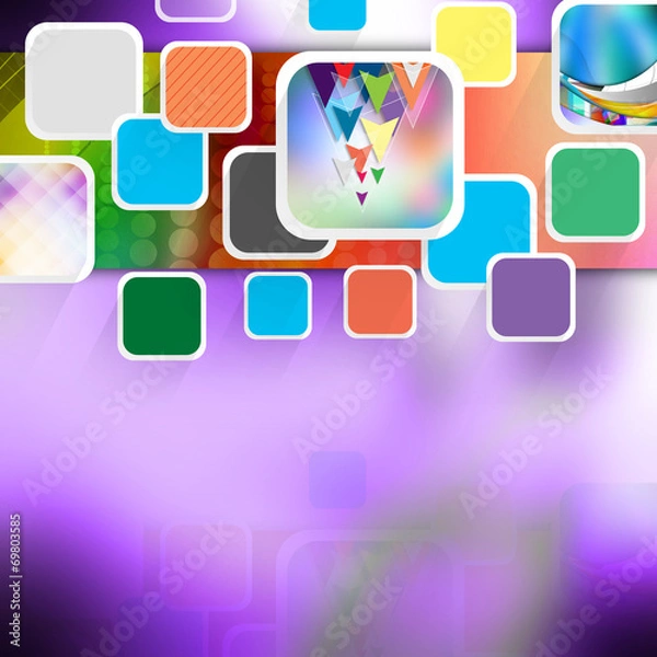 Fototapeta Squares  abstract  background