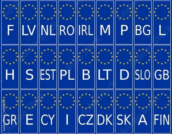 Obraz l'europe des immatriculations