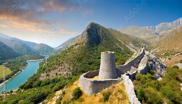Obraz landscape in the mountains,ai generated 