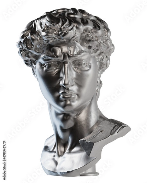 Fototapeta David head from Michelangelo statue