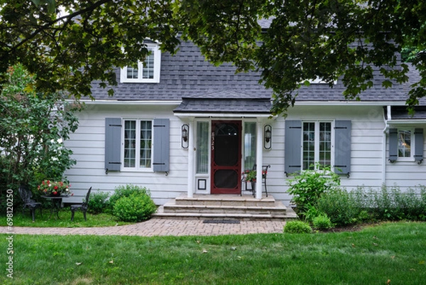 Obraz house in the village on the Orlean island