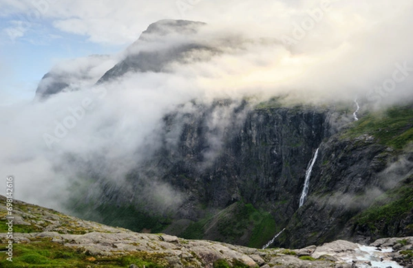 Fototapeta clouds over the mountains
