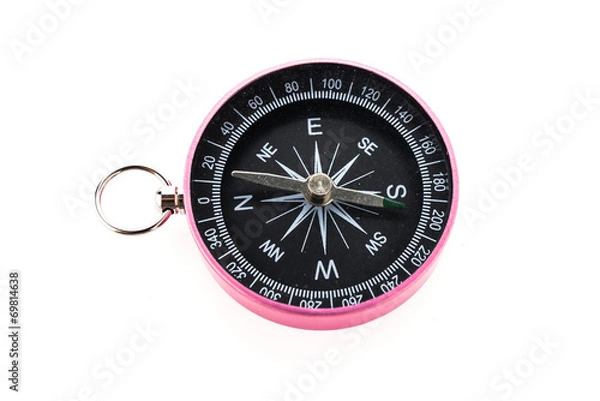 Fototapeta Compass isolated on white background