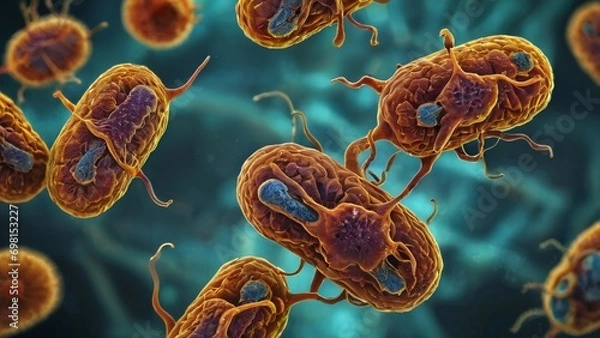 Fototapeta microbiology, Cell under microscrope