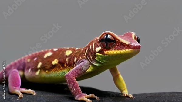 Fototapeta Reptile isolated in black background
