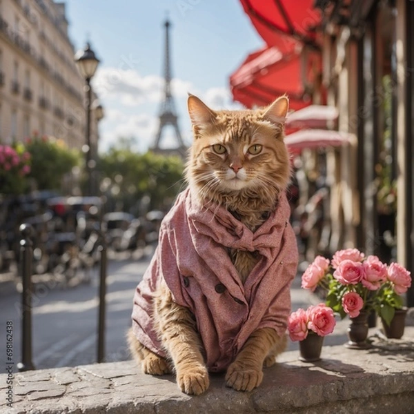 Obraz Cat in Paris