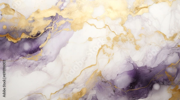 Obraz 紫　マーブル　大理石　背景　AI生成画像