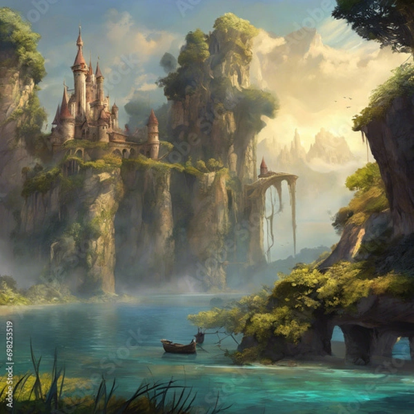 Obraz waterfall in the forest