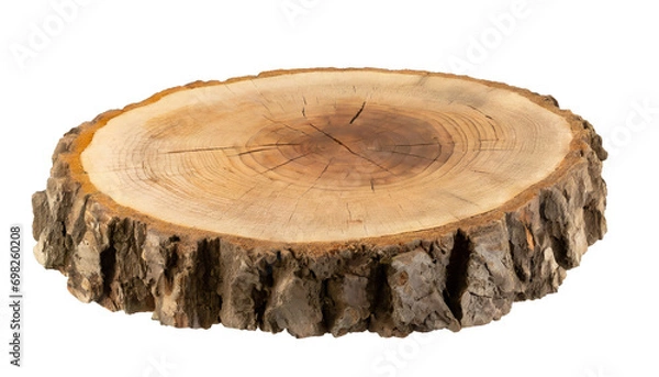 Fototapeta Tree stump - isolated on transparent background