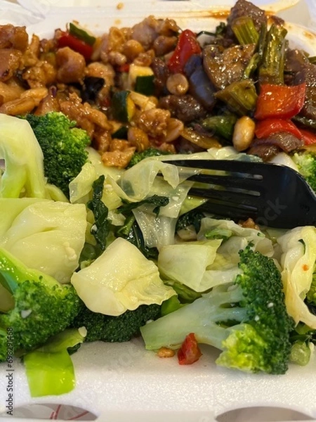 Obraz stir fried vegetables