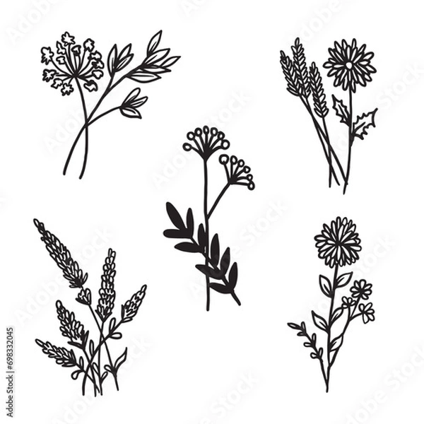 Obraz set of elements