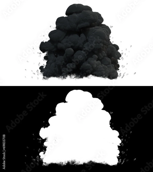 Fototapeta Realistic Explosion Smoke