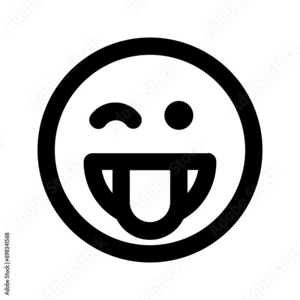 Obraz wink line icon