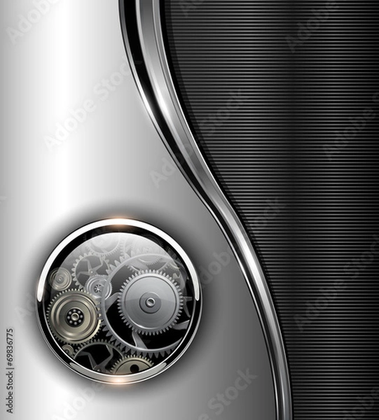 Fototapeta Abstract background elegant grey
