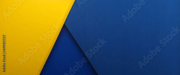 Obraz Fondo amarillo y azul con rayas. Diseño de textura de fondo abstracto vectorial, cartel brillante. Fondo abstracto gráfico futurista hipster moderno. Efecto multicapa con textura.