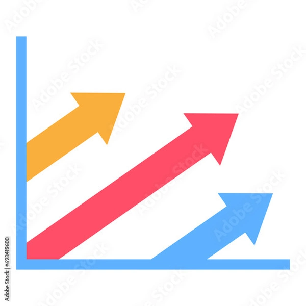 Fototapeta Colorful financial and marketing business charts. data financial graph and diagram. Business data graphs