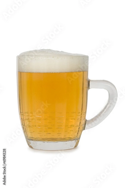 Fototapeta Fresh beer in a mug