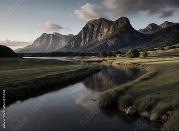 Obraz lake in the mountains