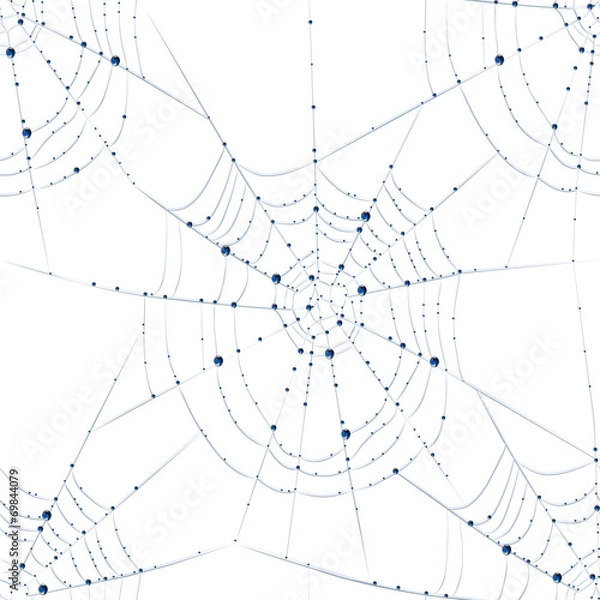 Fototapeta Seamless web texture with water drops.