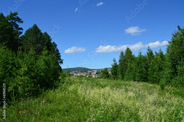 Obraz City in mountains